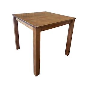 Mesa Madeira Maciça Bar Restaurante Roma 90x90cm Malbelc - Cor: Marrom