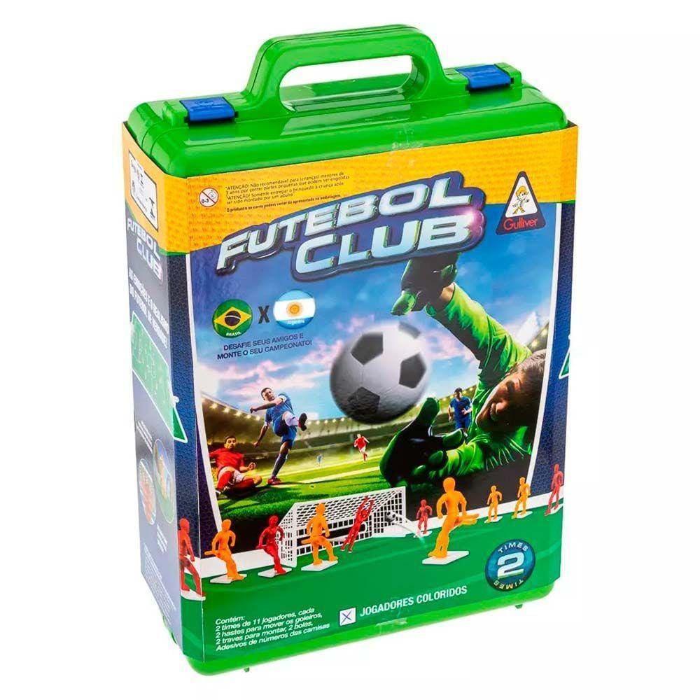 Jogo Futebol Botão Club Brasil x Argentina Original Gulliver em