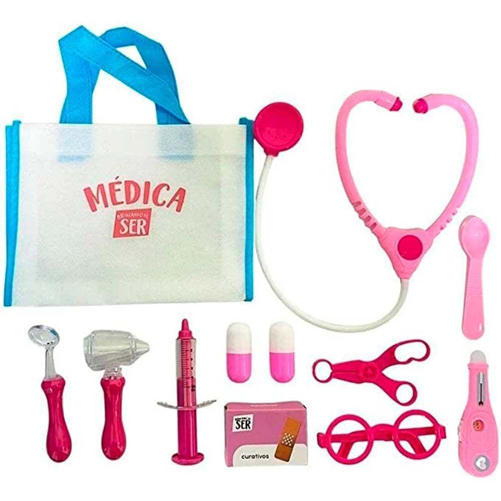Kit Infantil - Brincando De Ser - Doutora Com Acessórios - Multikids