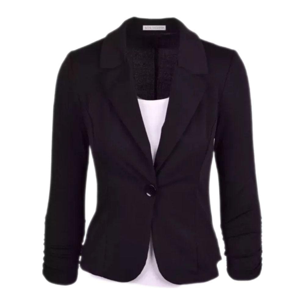 Blazer Feminino de Bengaline Fashion Alta Costura Social