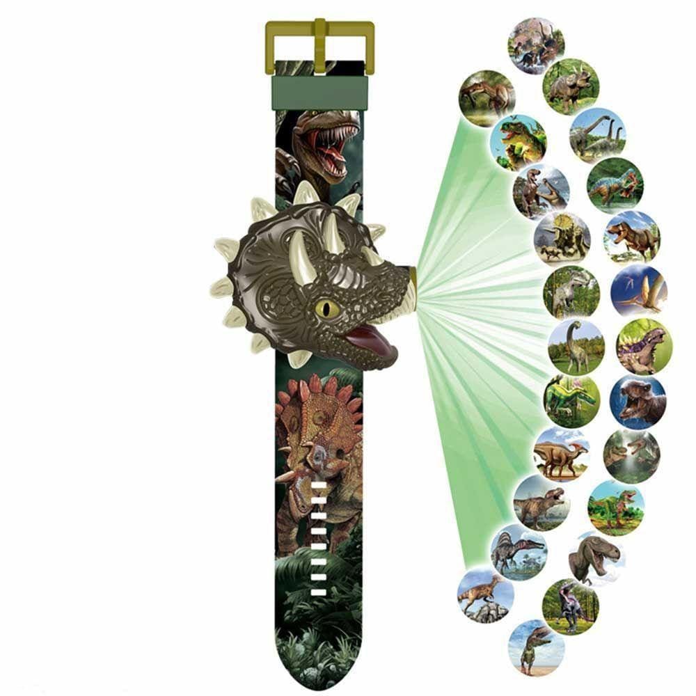 Relógio Infantil Projetor - Planeta Dinossauro - Triceratops - Toyng