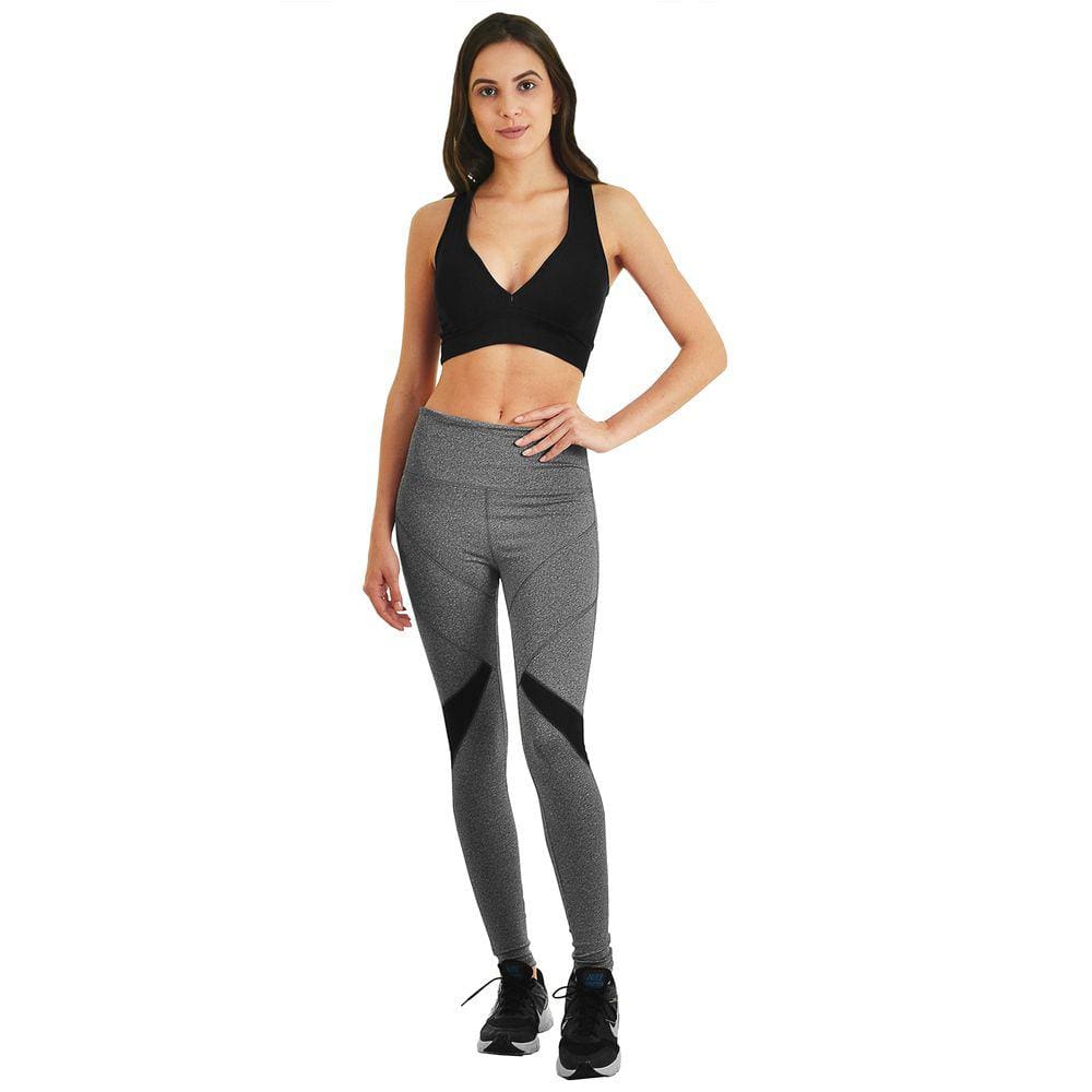 Calça Legging Fitness Detalhe Preto em Power Suplex