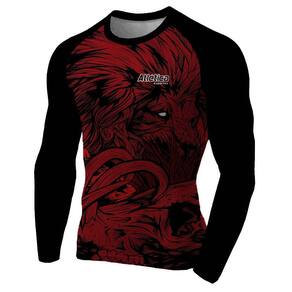 Rash Guard Lion Red Masculina Atlética