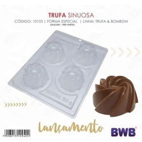 2 Formas 03 Partes P/ Chocolate Trufa Sinuosa Bwb Cod 10103