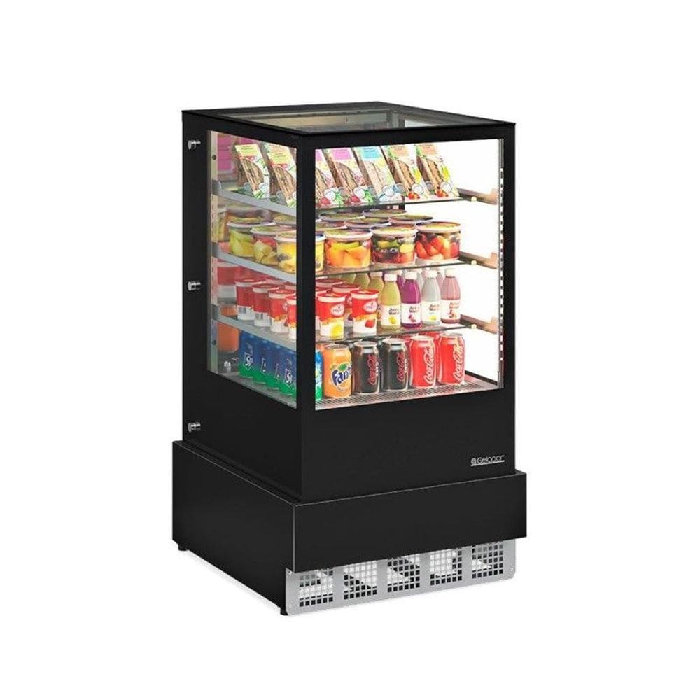 Vitrine Refrigerada Gelopar Dupla Função 70 cm Preto 220V GGER-070