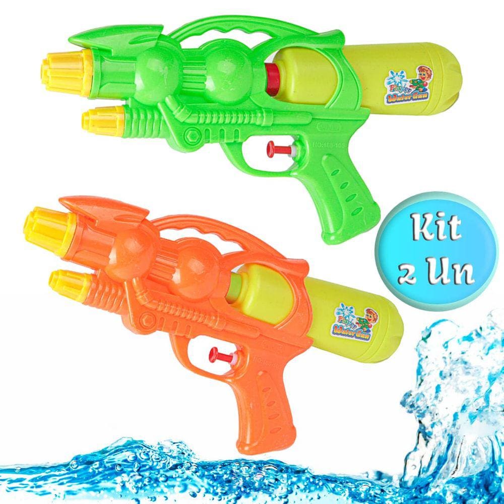 Kit 2 Lança Água Arminha Arma Pistola Brinquedo Water