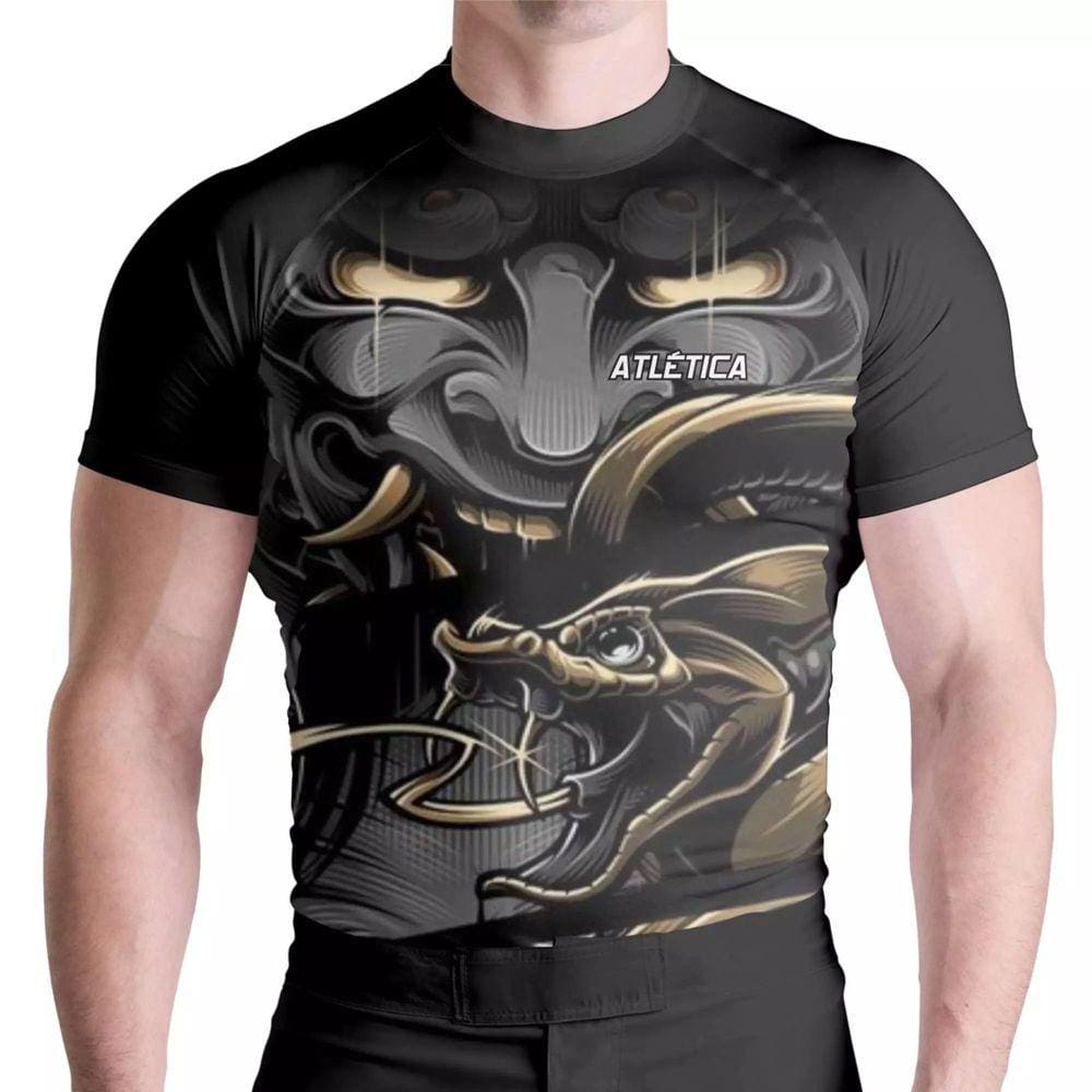 Rash Guard Skull Samurai Cinza MC Atlética Esportes