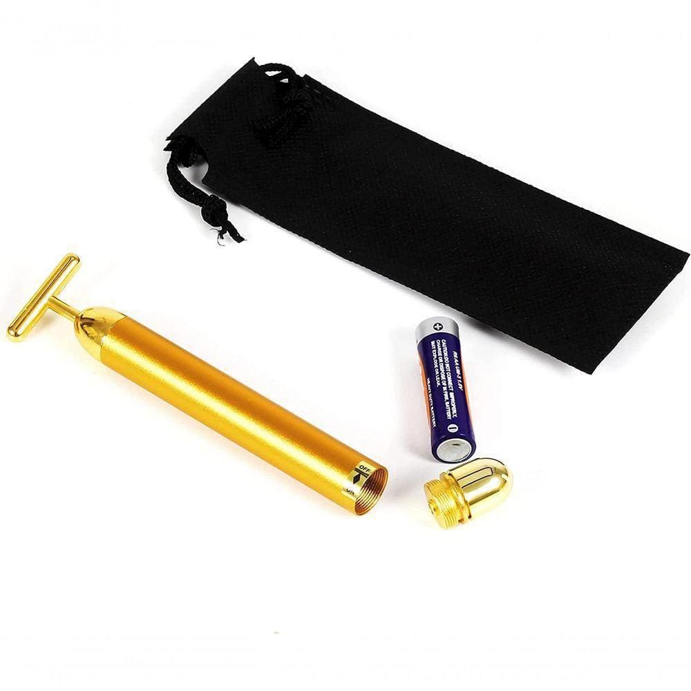 Aparelho De Massagem Facial Anti-Idade Botox Facial Viber Energy Dourado