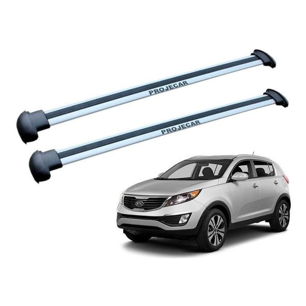 Rack Travessa Teto Kia Sportage 2010 A 2016 Prata Prata