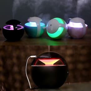 Umidificador Ar Mini Difusor Aroma Elétrico 130Ml Usb -99Esp Preto