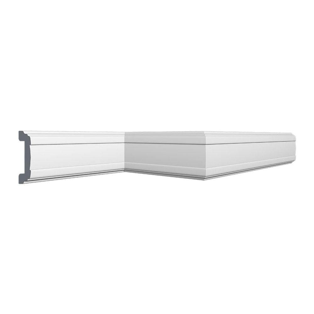 Roda Meio Cw13 Perfil de Poliestireno Linha HomEstar - caixa com 6 Unidade - Branco