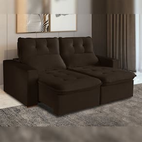 Sofá Retrátil e Reclinável 2 Lugares 200cm Beny