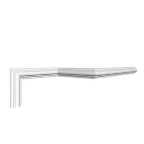Roda Meio Cw11 Perfil de Poliestireno HomeEstar - caixa com 6 Unidade - Branco