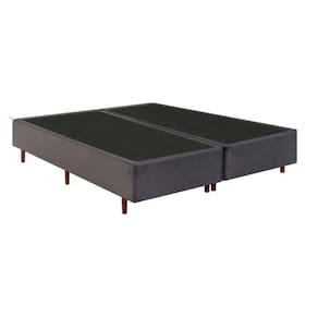Base Box King 193x203x37cm Mannes Cinza