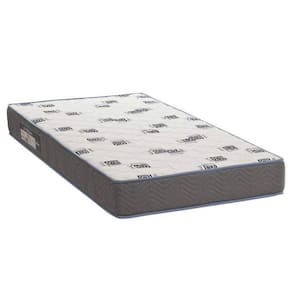 Colchão Solteiro Espuma D33 Light Ortobom 14cmx88cmx188cm Branco/Cinza