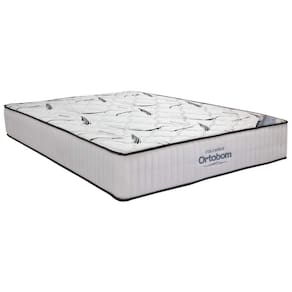 Colchão Casal Espuma D33 High Foam Exclusive Ortobom 28cmx138cmx188cm Branco/Cinza