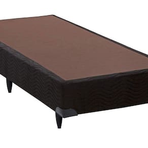 Base Box Sommier Solteiro Camurça Ortobom 30x88x188cm Preto