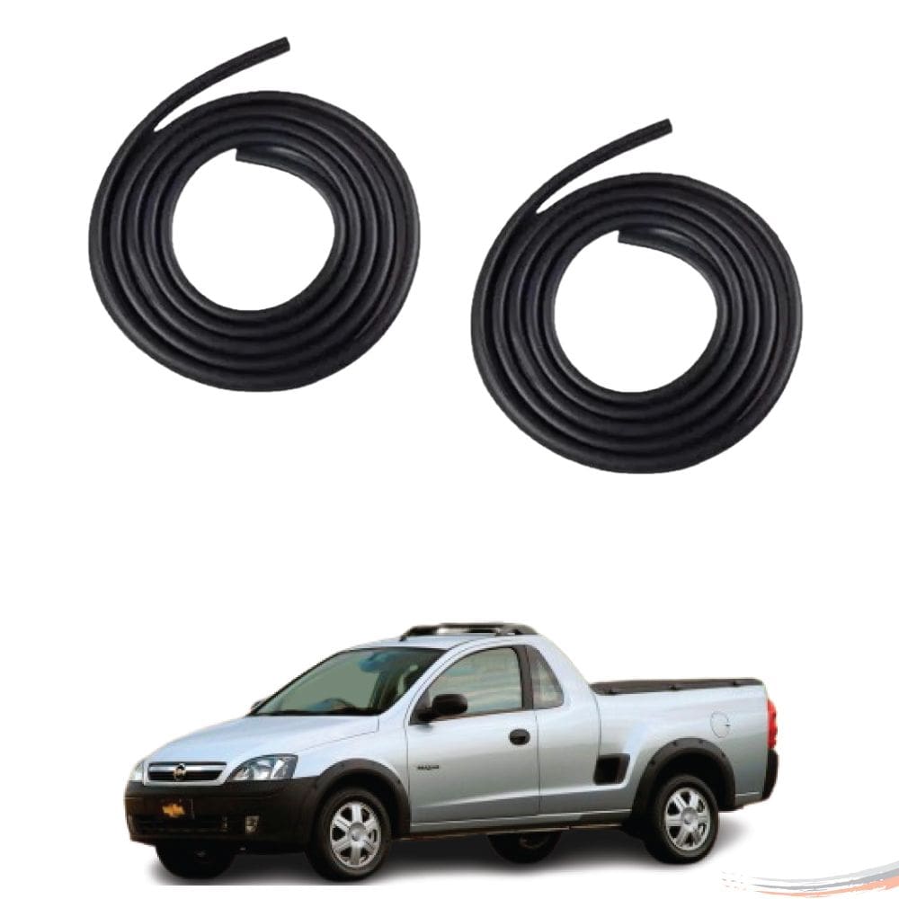 Par de Borracha da Porta Preta Com Aba Montana G1 de 03 a 10