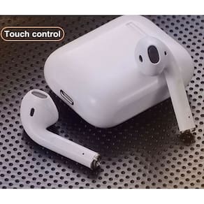 I12 Fone de Ouvido Touch Bluetooth Branco Sem Fio com Estojo de Recarga