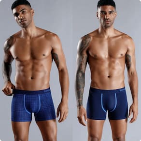 Kit 4 Cuecas Boxer Algodão CosLargo Premium Elioutlet Branco