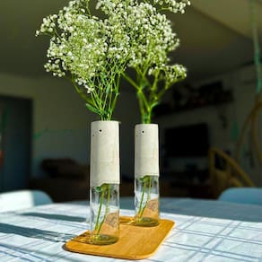 kit 2 vasinhos decorativos enfeites de jardim home quarto