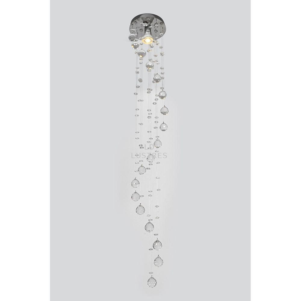 Pendente Para Lavabo Sala Todo Em Cristal Verdadeiro