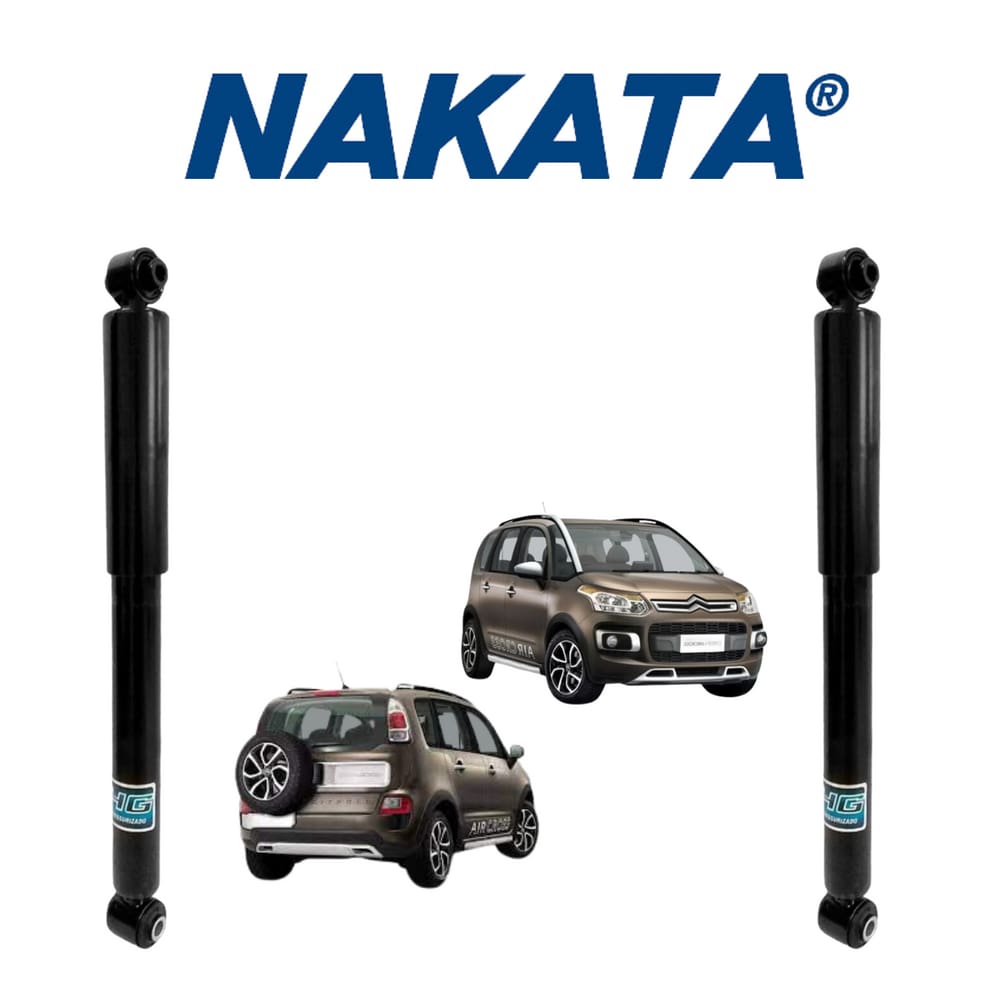 2 Amortecedor Nakata Citroen Aircross 2011 A 2020 Traseiro