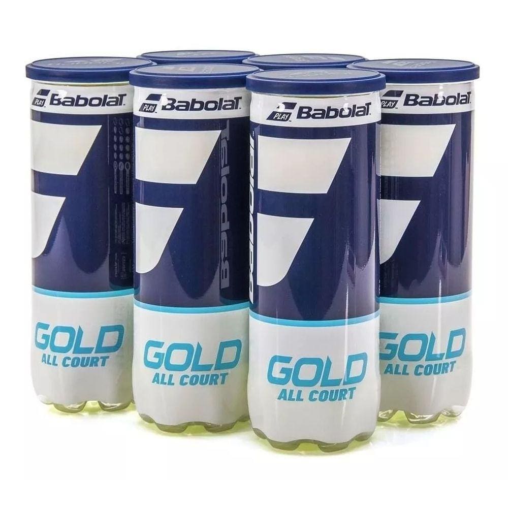 Bolas de Tênis Babolat Gold All Court - 6 Tubos