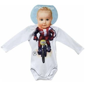 Body Manga Longa Mini Mix Bicecross Gbaby - P