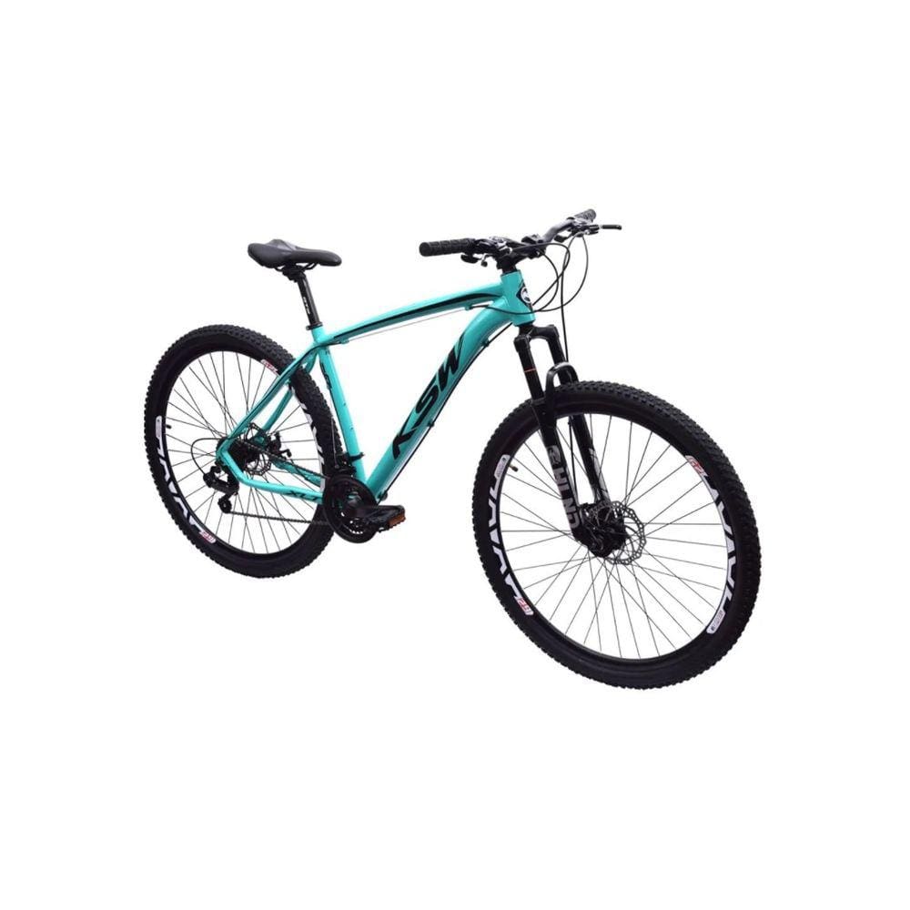 Bicicleta Aro 29 Ksw Xlt Alumínio 24v Câmbios Shimano Garfo com Trava no Ombro - Azul