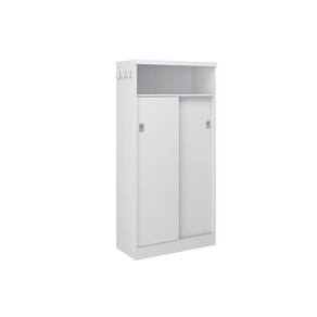Armário Multiuso Sala 528 C/ 2 Portas De Correr Branco - Carraro