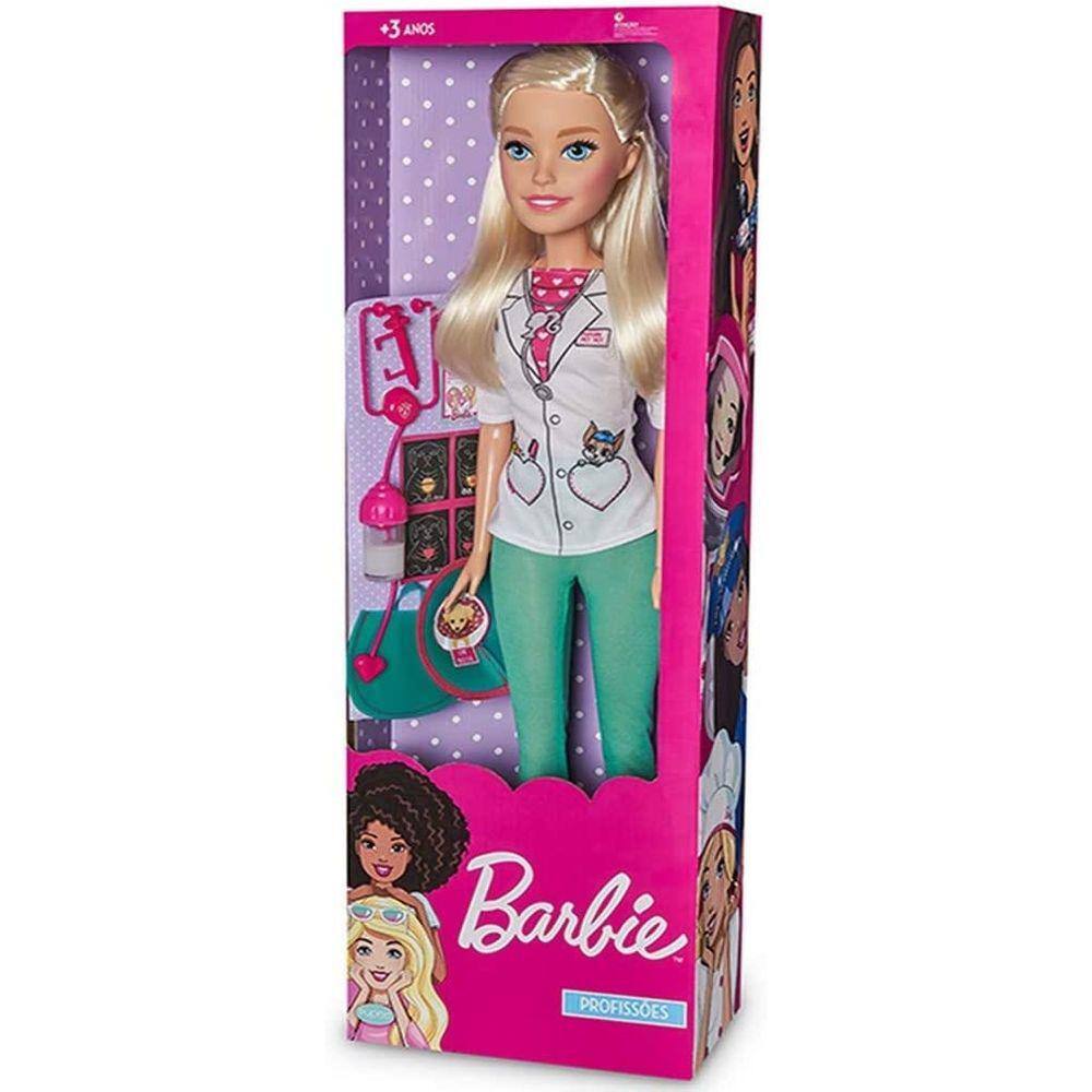 Boneca Barbie - Profissões - Grande - C/Acessórios - 66cm