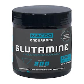 GLUTAMINA 300G- aumento de massa muscular.