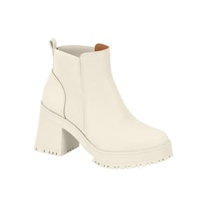 Bota Feminina Vizzano Cano Curto Chelsea Tratorada Salto Médio Calce Fácil - 3091.100 - Lançamento