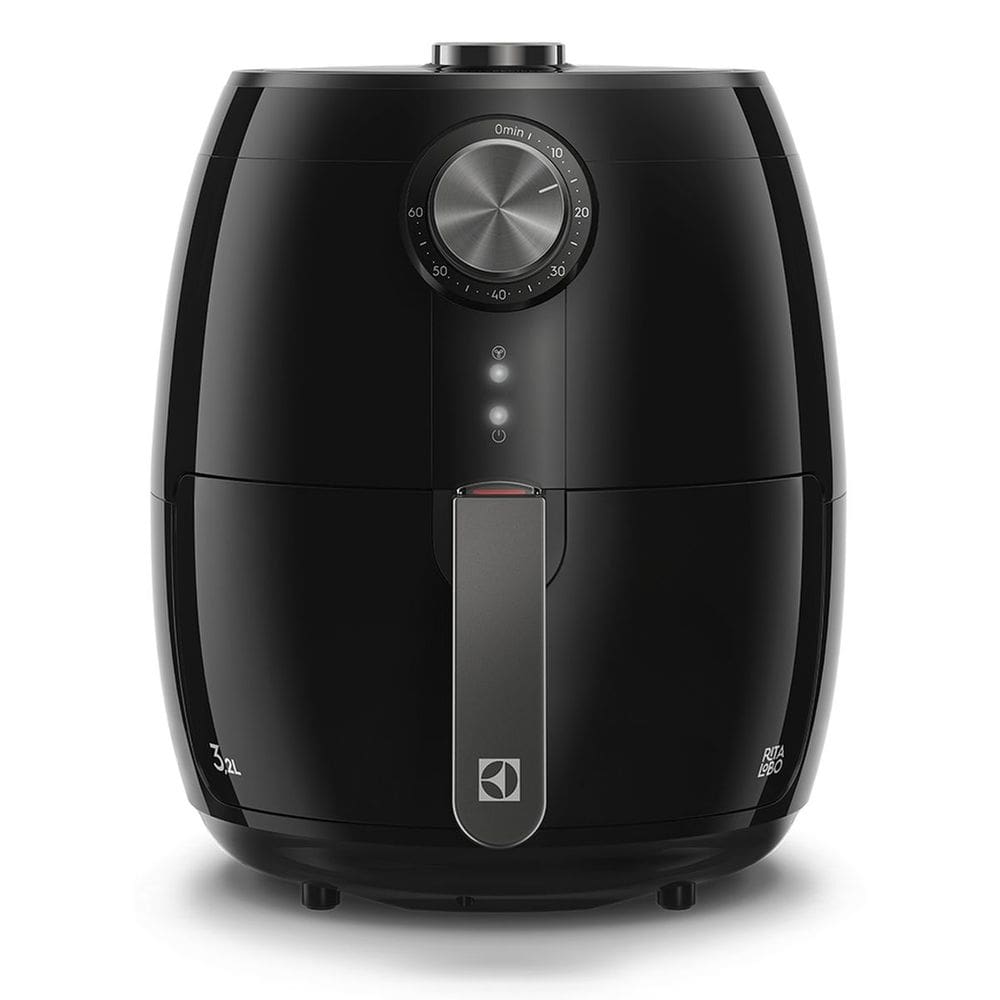 Fritadeira Air Fryer Sem Óleo Electrolux 3,2L Preta Efficient 1400W por Rita Lobo (EAF15)