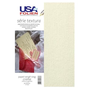 Papel vergê A4 120g creme 50 folhas 8438 - Usa Folien