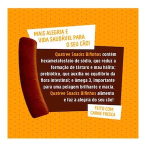 Snacks Quatree Bifinhos Caes Sabor Frango 500Gr
