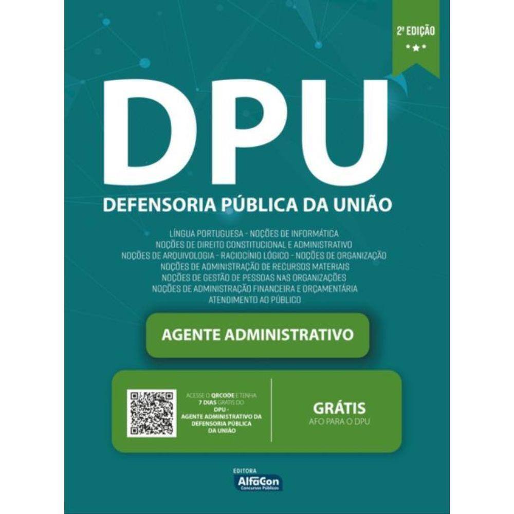 Administrativo - Defensoria Pública Da União - Dpu