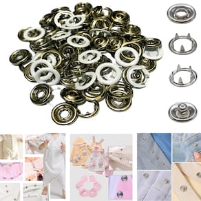 Botoes De Pressão de metal TicTac Para Roupa de Bebê Body 50 Botao Tamanho 35