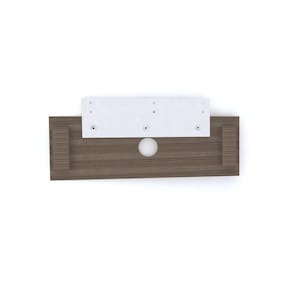 Complemento Central de Painel para TV até 45 Polegadas 120x30cm Pe40 Walnut
