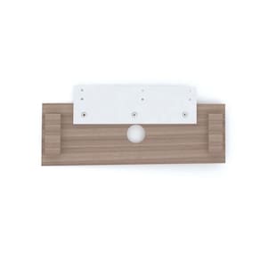 Complemento Central de Painel para TV até 45 Polegadas 120x30cm Pe40 Noce Marromlle