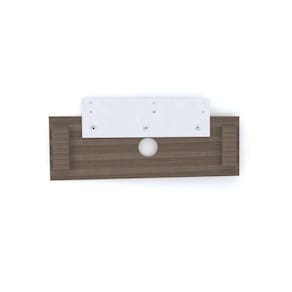 Complemento Central de Painel TV 32 Polegadas 90x30mm Walnut