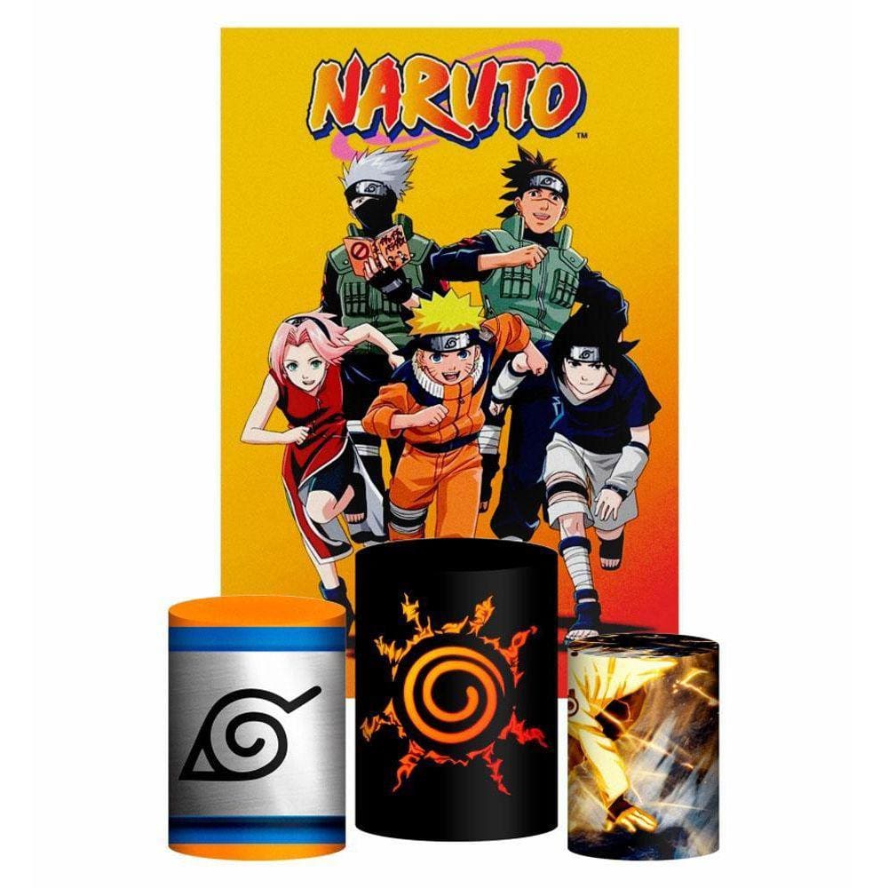 Combo Minato Manto Hokage + Kit Anime Naruto Completo Geek em