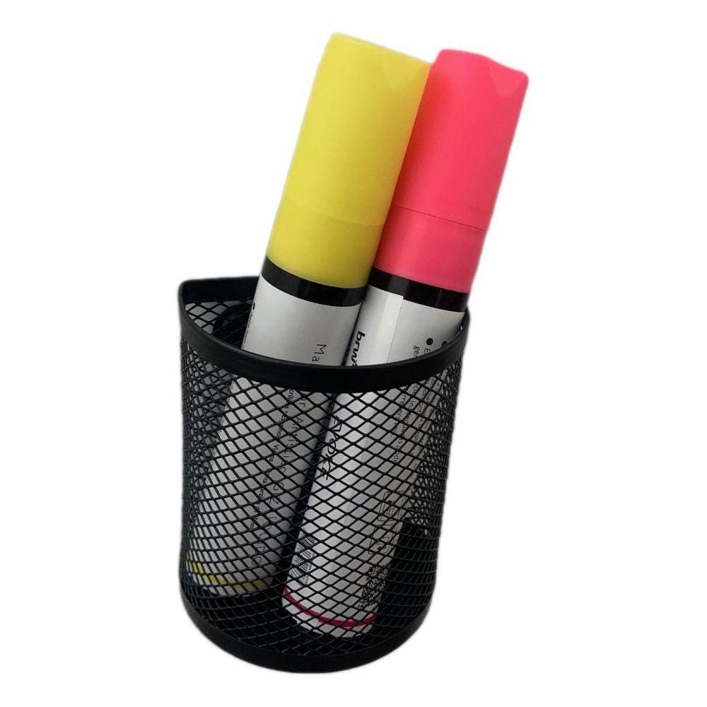 Porta Caneta Aramado Preto Imantado Meia Lua Brw - Or5171