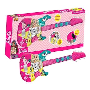 Brinquedo Guitarra Fabulosa Barbie Função Mp3 Player - Fun