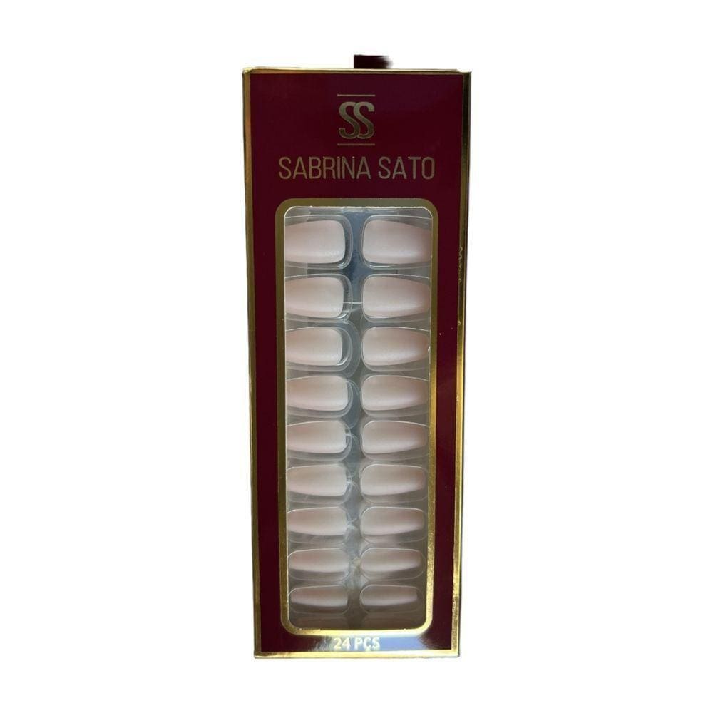 Sabrina Sato Unhas Postiças Autocolantes Nude Rosê Ss2376-4 Com 24