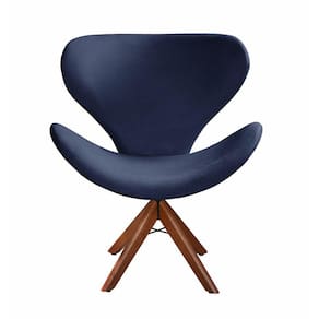 Poltrona Decorativa Isis Swan Cadeira Giratória Pé Madeira
