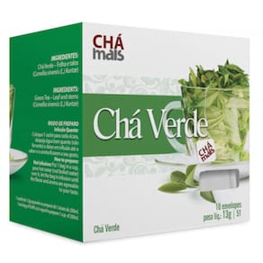 Chá Verde Natural Cx. com 10 Sachês