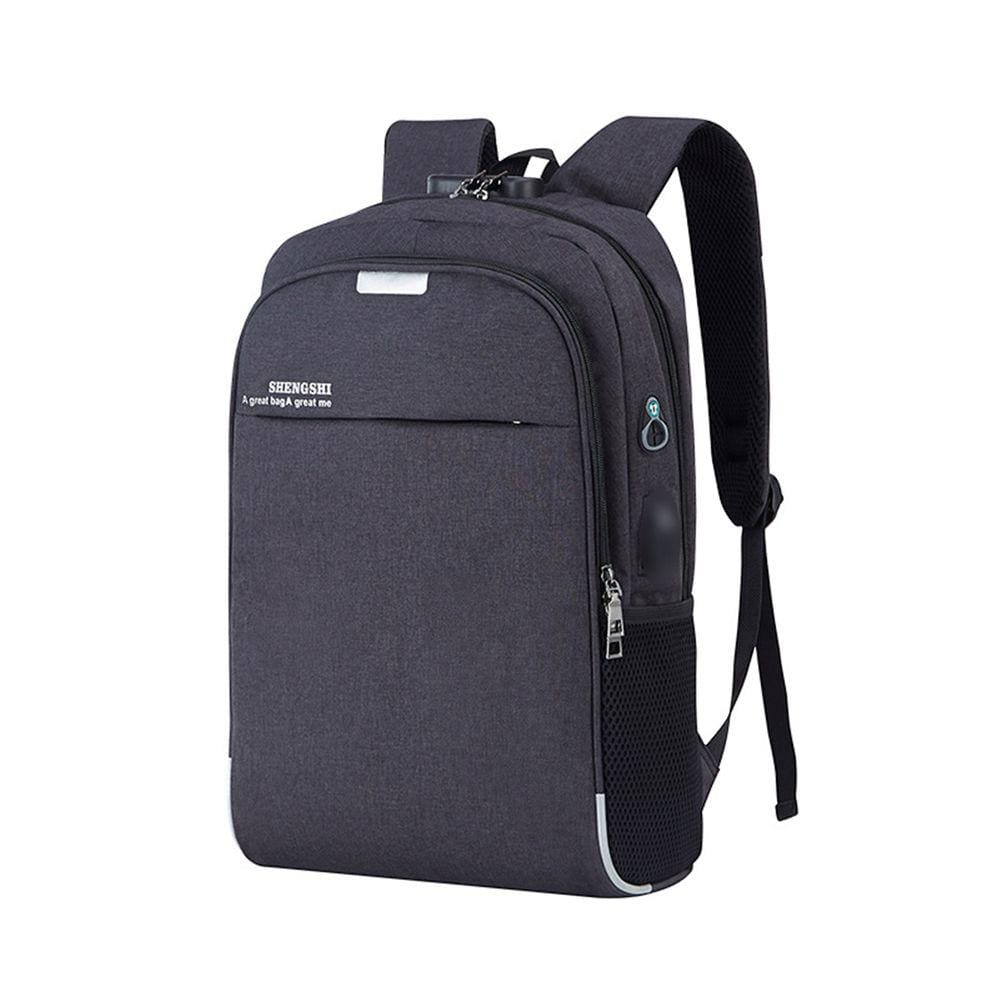 Mochila Notebook com Cadeado Lorben Saída Cabo Auxiliar USB Fone Ouvido GT6238