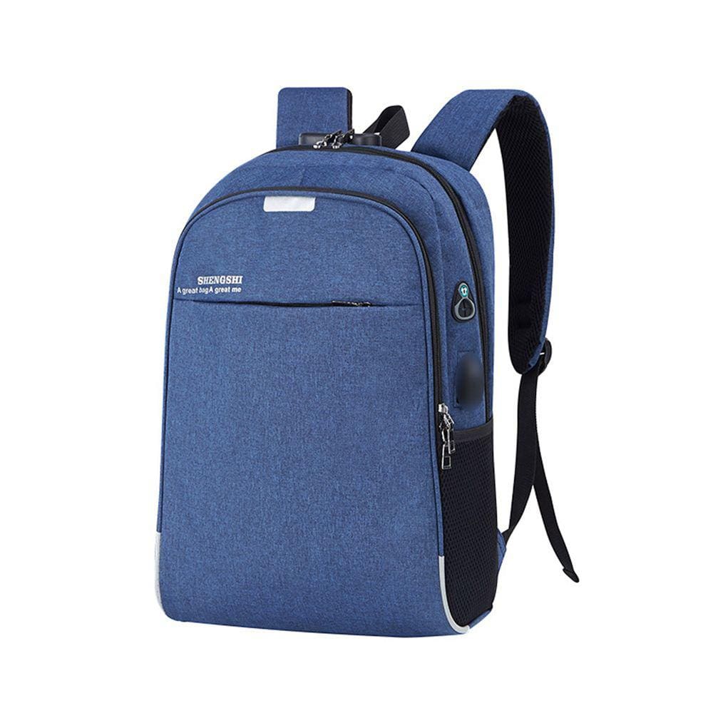 Mochila Notebook com Cadeado Lorben Saída Cabo Auxiliar USB Fone Ouvido GT6238